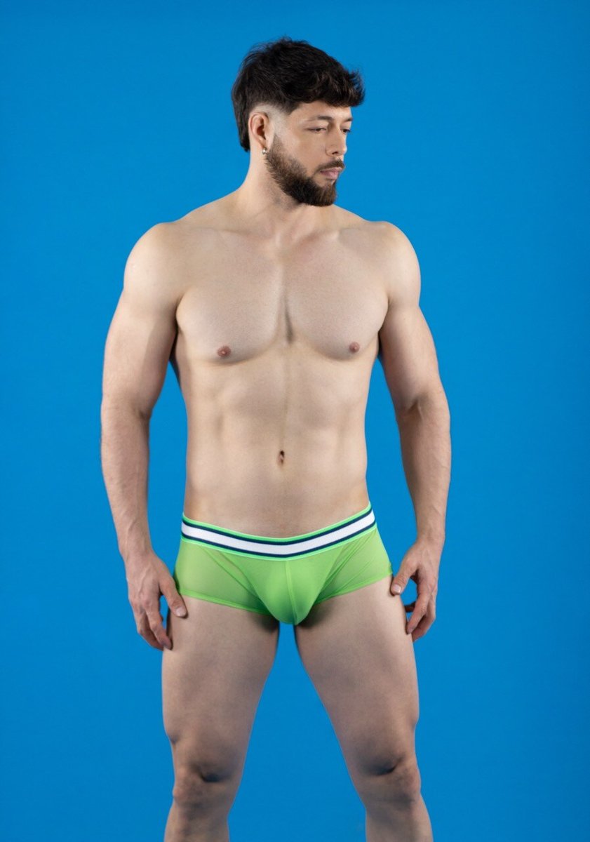 Brief verde transparente