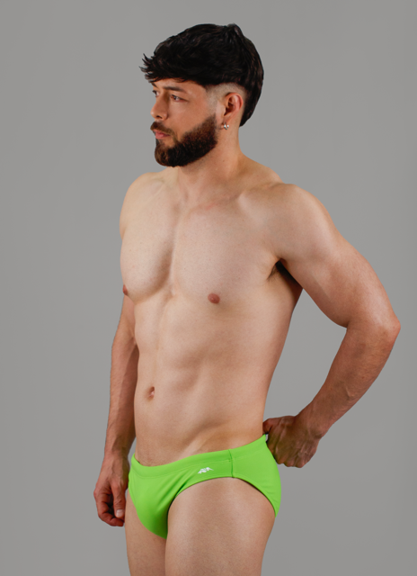 Sunga fit verde limón